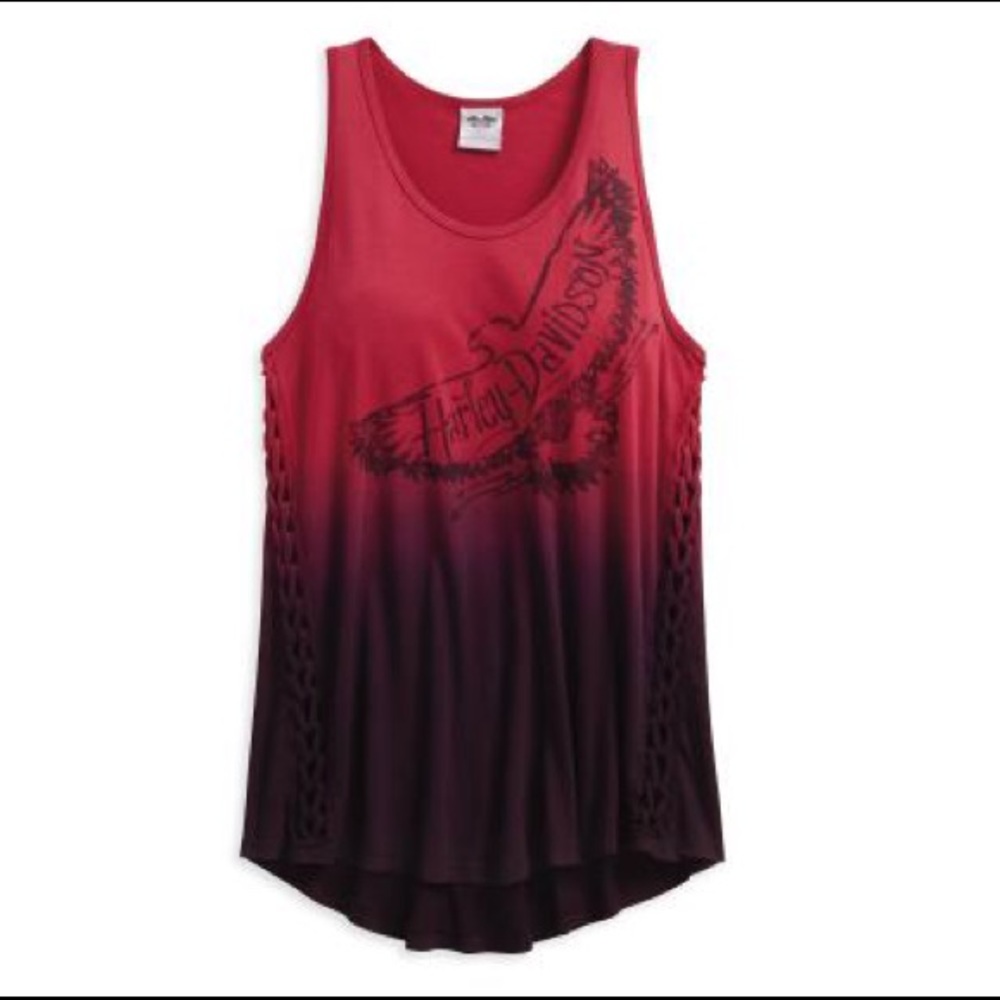 NWT womens Harley Davidson braided dip dye…
